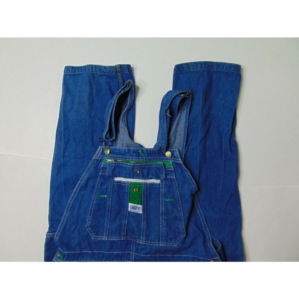 Vintage Liberty 32 X 30 Blue Jean Overalls Pants - Picture 4 of 6